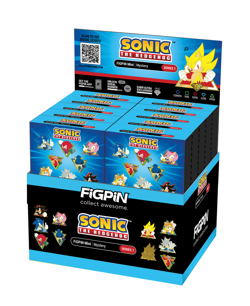 FiGPiN Sonic the Hedgehog  Mystery Series 1 - Sealed Case Gamestop Exclusive