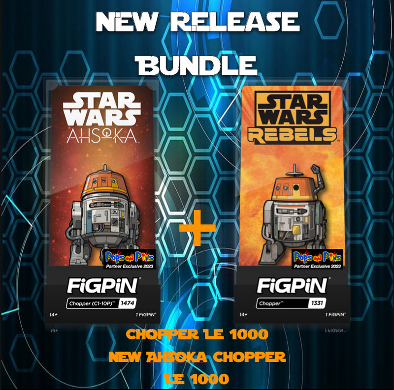 FiGPiN 2 Pin Chopper Bundle Rebels and Ahsoka Chopper