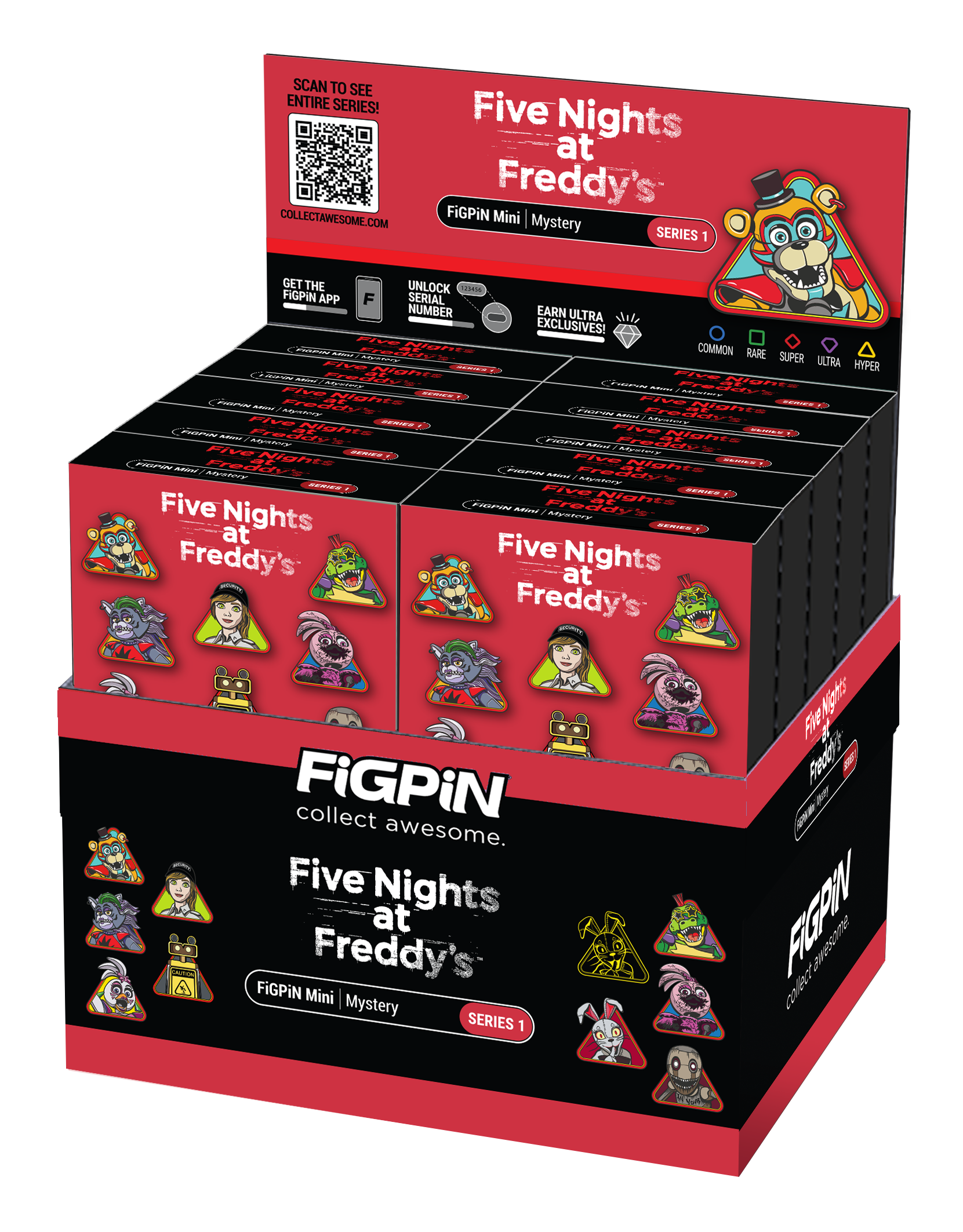 FiGPiN Five Night at Freddys FNAF Security Breach Mystery Series Sealed Case