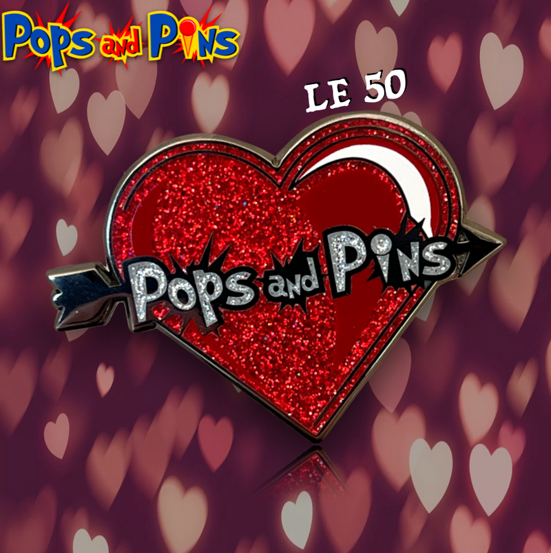 Pops and Pins Valentines Exclusive Logo LE 50